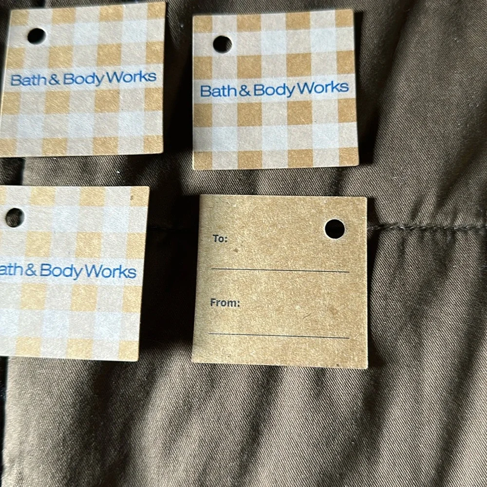 Bath & Body Works measurements bundle tags